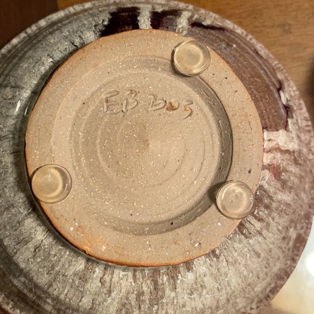 Handmade 7 inch Gorgeous glazed ceramic  soup / salad bowl - Picture 4 of 9